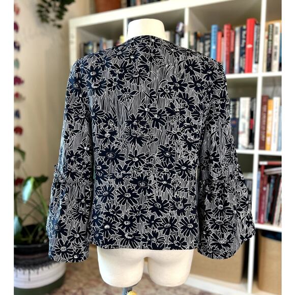 BANANA REPUBLIC Fashion Bell Sleeve Blazer Size 8 Preppy Business Casual Office - Picture 8 of 13